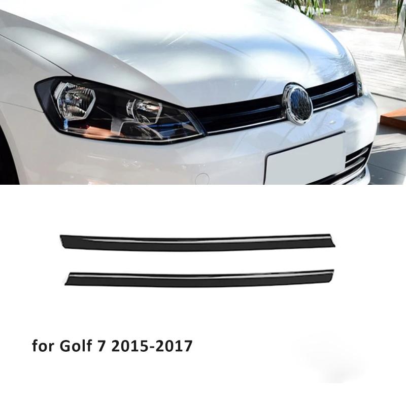 Lesklá černá ozdobná lišta mřížky předního nárazníku Kryt pro VW Golf 7 7.5 MK7 Příslušenství