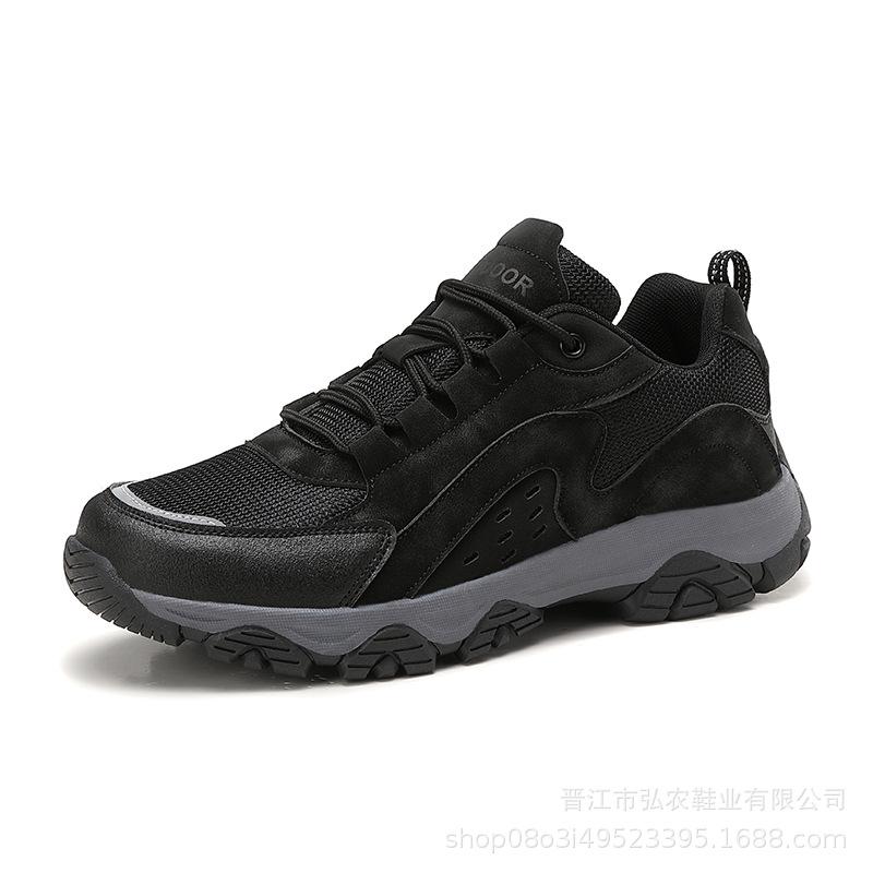 Men's low-top non-slip and wear-resistant mountaineering sports shoes, light and comfortable mesh outdoor casual hiking off-road shoes