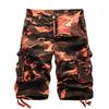 Men's Large Camouflage Multi-Pocket Loose Work Shorts