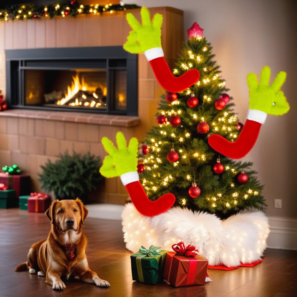 Christmas Tree Decoration Pendant Fun And Cute Hand Pendant Garden Tree Decoration Unforgettable Gift
