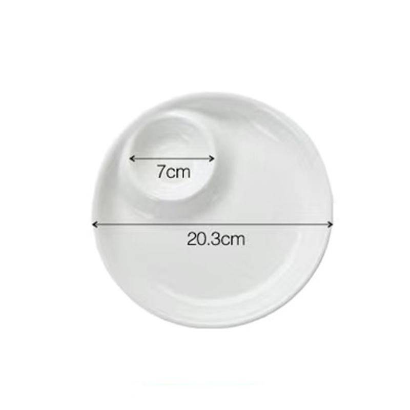 

Креативная простая тарелка для пельменей, посуда, керамическая тарелка, тарелка с фруктами, тарелка для салата с тарелкой для макания