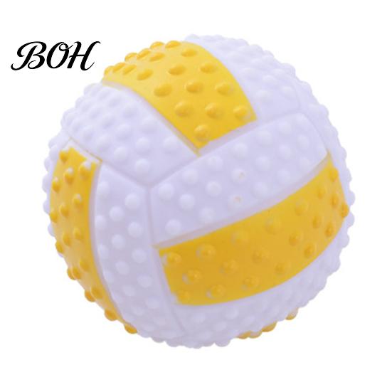 Hundekauball Spielzeugball, Geräuscherzeugender Gummi Langlebiges Haustiersicheres Spielzeug, Reinigt Zähne Interaktives Training Outdoor-Spiel Reinigung