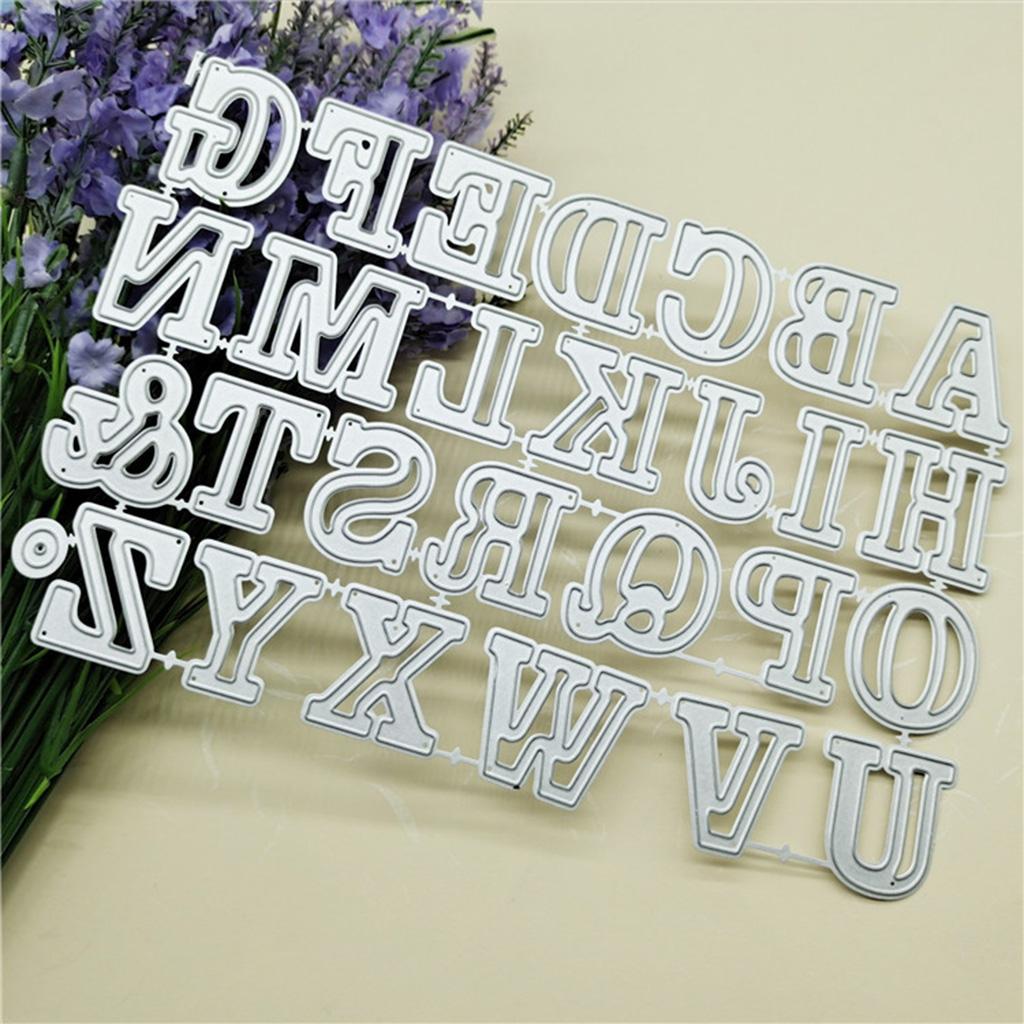Uppercase 26 Letters Cutting Die Stencil Creative House Ornaments Making Too