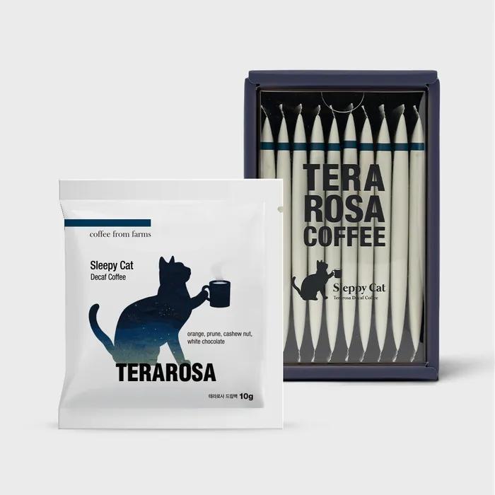 

Набор дрип-пакетов кофе без кофеина «Сонный кот» (10 шт.) Sleepy Cat Decaf