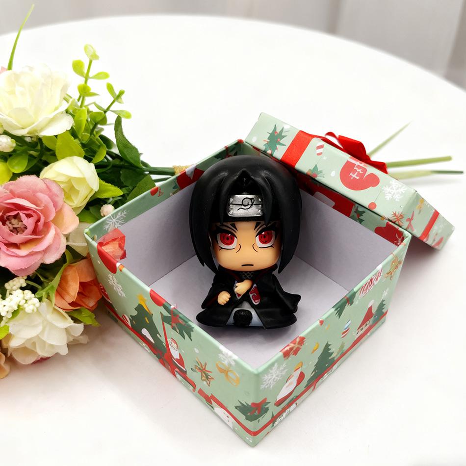 Naruto Anime Figürü Naruto Kakashi Aksiyon Figürü Q Sürümü Kawaii Sasuke Itachi Figürü Araba Dekorasyonu Koleksiyon Model Oyuncak