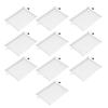 10PCS Zipper Documents Pouch Waterproof Tear Resistant A5 Paper Size Document Organizer Bag