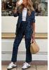 2024 Women's Leopard Print Long-Sleeve Top and High-Waisted Pants Set (Autumn/Winter Bestseller)
