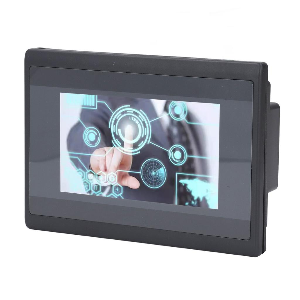 HMI PLC Touch Screen with 2 Way K Type Thermocouple Relay Output DC24V 12 In 10 Out 4.3 Inch LCD Scr