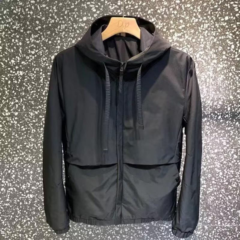 Men's Trendy Korean-Style Slim Hooded Workwear Jacket - 2023 Autumn Collection