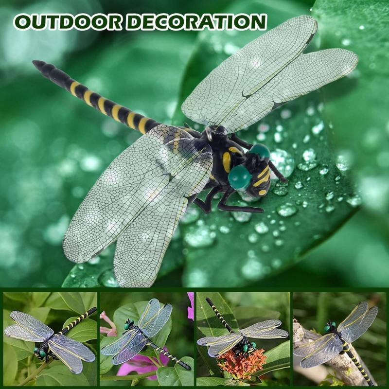 Simulation-Dragonfly Insect Model Mosquito-Repellent Outdoor Hanging Ornament for Camping Hiking Repellent-Fly Tool