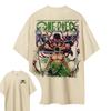 2026 Summer Hot Sale ONE PIECE Zoro Short-sleeved Men's Women's Same Style Comfortable Short-sleeved Harajuku Hip Hop Punk T-shirt