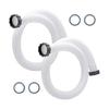 2Pcs Strong Plastic Pool Hose Quick Connect Design Over Ground Pool Hose Simple Installation Suitable for Above Ground