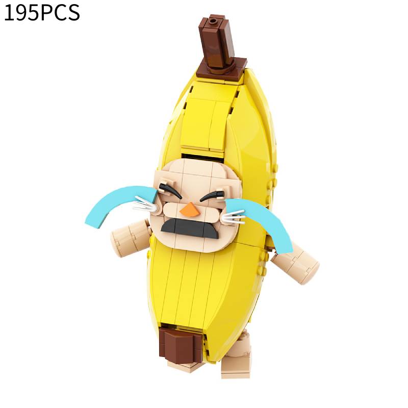

Милый эмодзи кота-банана, модель из строительных блоков, детская развивающая игрушка для сборки