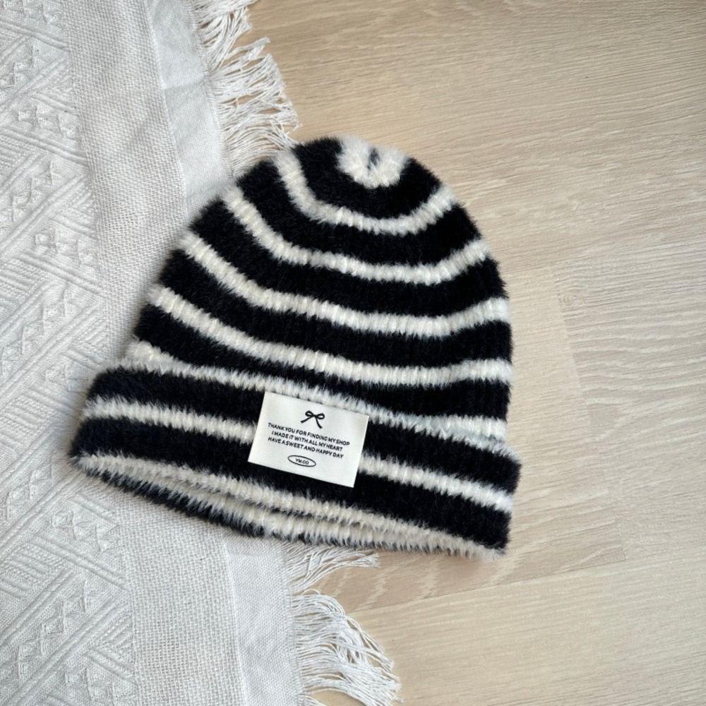 Casual Daily Knitted Beanie Hat Polyester Fall Winter Warm Hat Ear Protection Beanie  Student