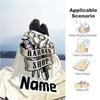 Haircut Scissors Customize Your Name Blanket Warm Comfortable Soft Blanket For Chair Office Sofa Bed Sofa Office Camping Suitable For Gifting