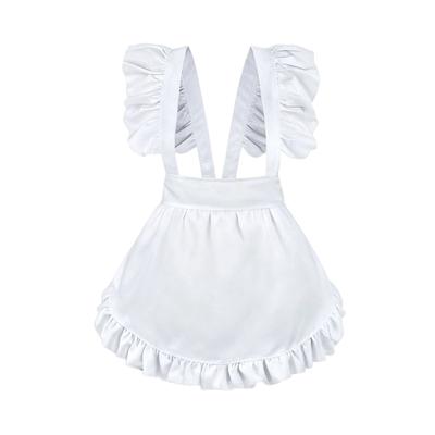 Tablier de Maid Style Moderne Pour Cosplay Jeu de Rôle Déguisement Fête Tabliers Légers en Polyester Avec Bretelles Réglables