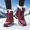 New Winter Snow Boots Thickened Warm Outdoor Mountaineering Shoes  Women Cotton Snow Boots Waterproof High Top Cotton Shoes