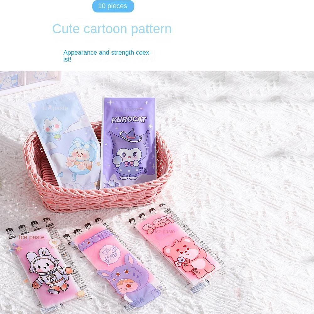 

Физическое охлаждение Kawaii Портативный артефакт для сброса тепла Наклейки со льдом Наклейки для облегчения тепла Гидрогель
