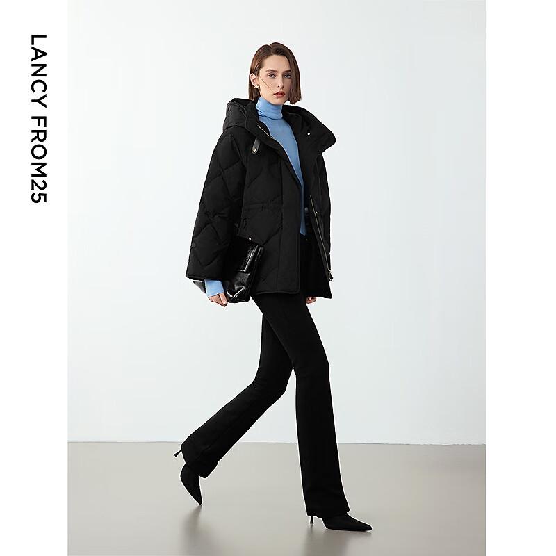 Langzi Retro Diamond Quilted Goose Down Jacket