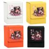 Anime Demon Slayer Card Case Kamado Tanjiro Nezuko Tsuyuri Agatsuma Zenitsu Self Made Leather Game Collection Card Storage Box