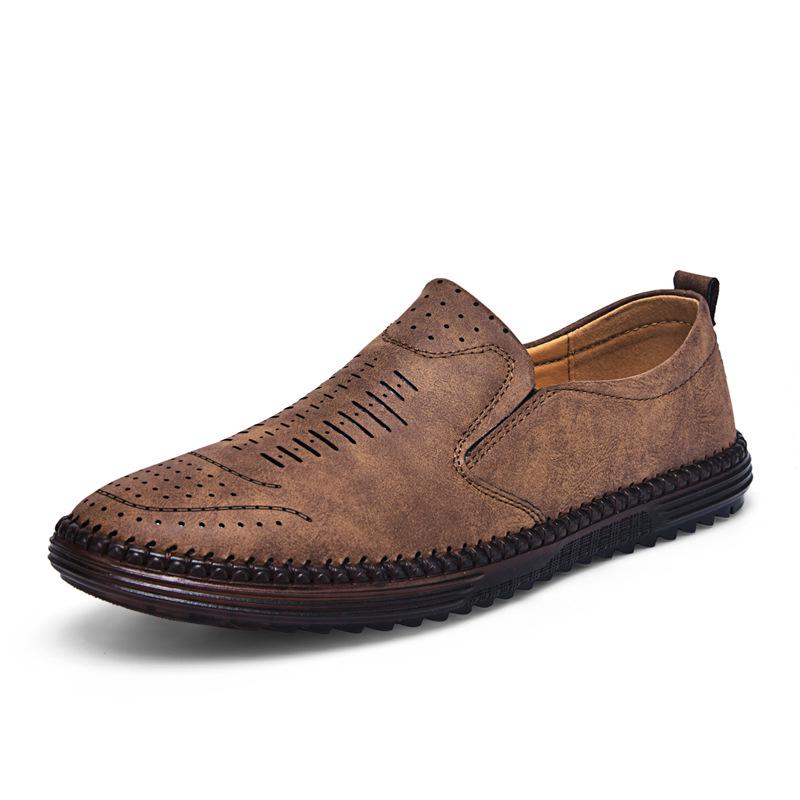 2025 Plus Size Men s White Leather Casual Shoes with Breathable Rubber Sole 42