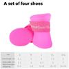 A Group Of Four Multi-Color Pet Rain Shoes Silicone Non-Slip Waterproof Dog Shoes Pet Supplies Dog Foot Cover