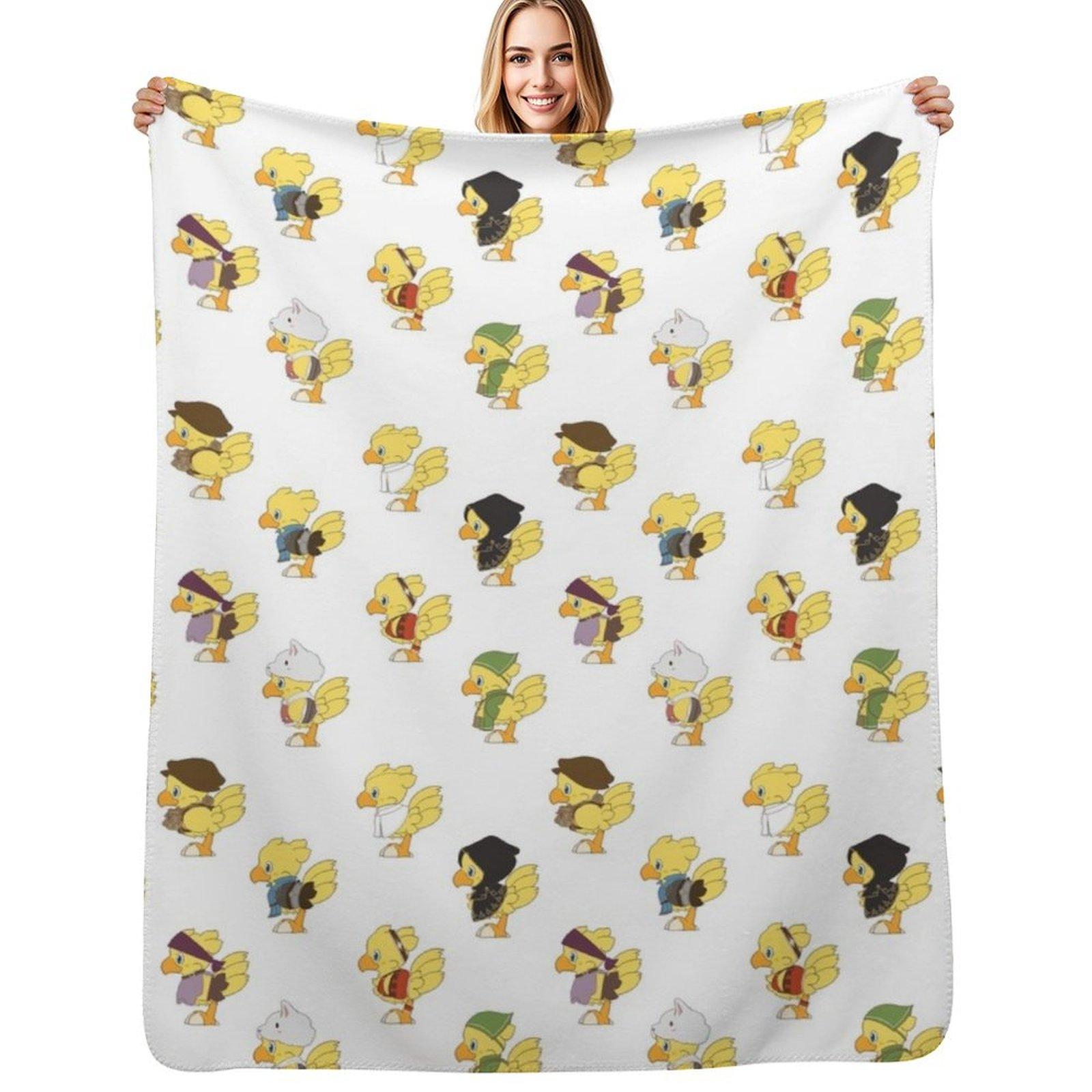 Octopath Chocobo Throw Blanket Color Fast Cozy Throw Blanket 102x76cm(40x30in)