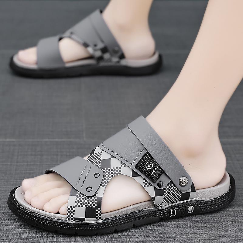 Fashion Fashion Sandals Men Summer Slip On Casual Slippers Outdoor Beach Shoes Male Classic Men's Sandals Slippers
