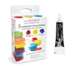 3 Food Colorings In Powder Yellow-red-blue + Black Icing Pen