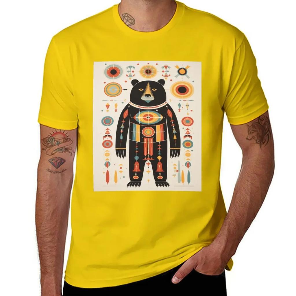 New The Cosmic Narratives of Inuit Artistry T-Shirt Graphic T Shirts Short T-shirt Oversized T Shirt Mens Clothing 2025 New Mode