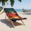 Vintage Sunset Palm Tree Beach Towel Microfiber Lightweight Absorbent Quick Dry Oversized Stylish for Camping Vacation Boho