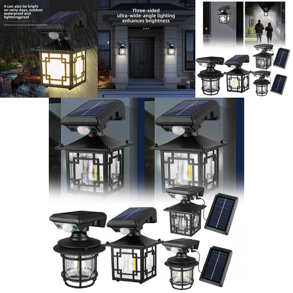 Led Solar Wall Light With Ip65 Waterproof Rating For Outdoor Pathway Use