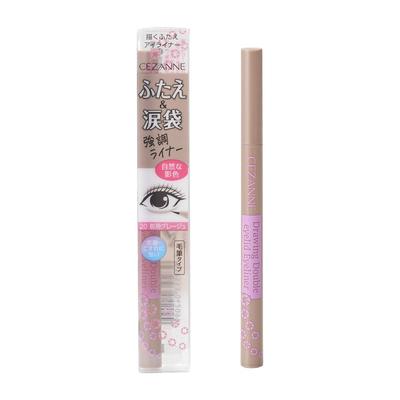 CEZANNE Drawing Double Eyelid Eyeliner 20 Shadow Greige Liquid Eyeliner To Accentuate Double Eyelids 0.6ml