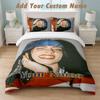 Bedding Set 1 Duvet Cover 2 Pillowcases Billie Eilish Print Soft Bed Linen Bedroom Decor