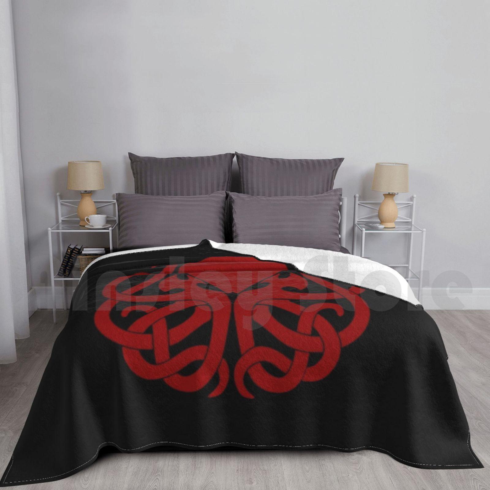 Cthulhu Logo High Quality Red Blanket Fashion Custom Cthulhu High Chaosium Inc High Quality Logo Howard Size: 75*100cm, Weight: 230 GSM