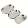 3Pcs/Set Stainless Steel Kidney Shaped Sterilized Tray Jar Pot Container Bottle Tweezers Dental Surgical Cosmetic Tattoo Accesory