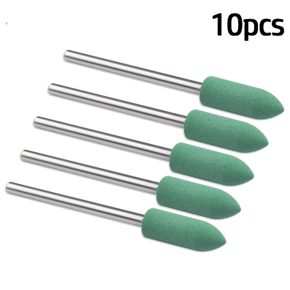 Cutter For Manicure Rubber  BuSilicone Ceramic Millingrr Nail Art Cutter Polishing Buffer Files Electric Machine Drill Bit