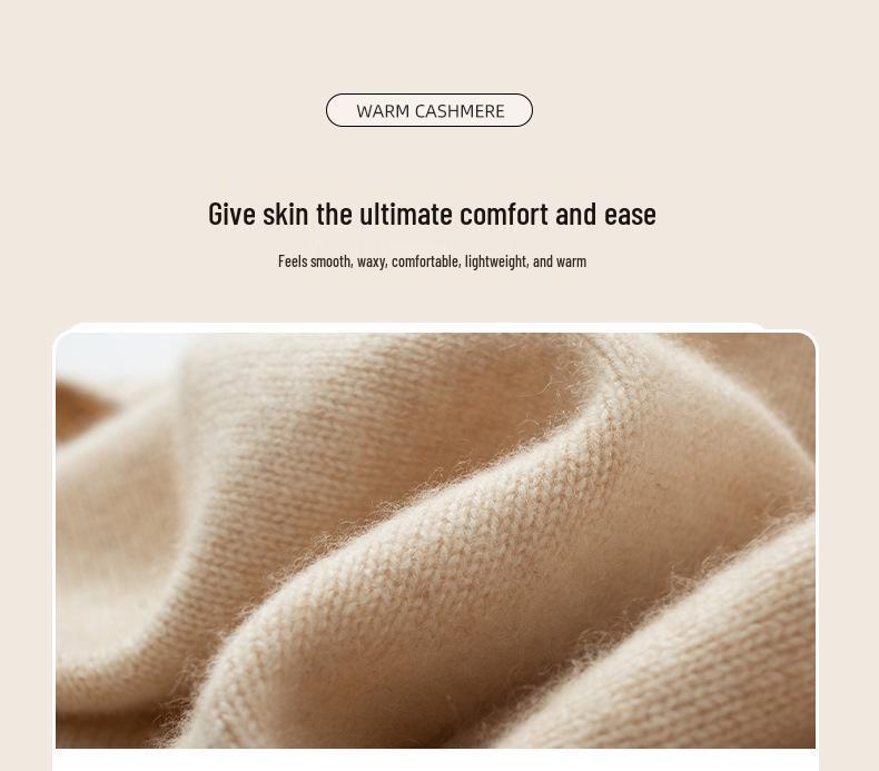 2024 Autumn/Winter Women's Round Neck Saddle Shoulder Cashmere Loose Slimming Knit Sweater