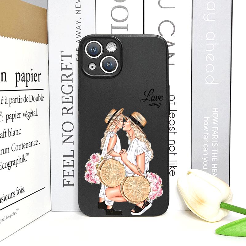 Fashion Family Girl Boy Super Mom Baby Phone Case for Iphone 16 15 12 11 14 13 Pro Max Cover for Iphone 7 8 Plus XR X XS SE2020