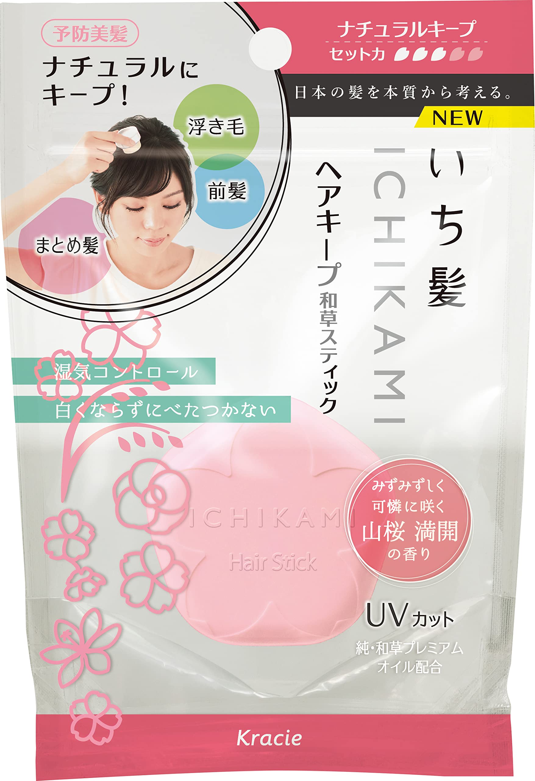 

Ichikami Hair Keep Japanese Herbal Stick 13g розовый