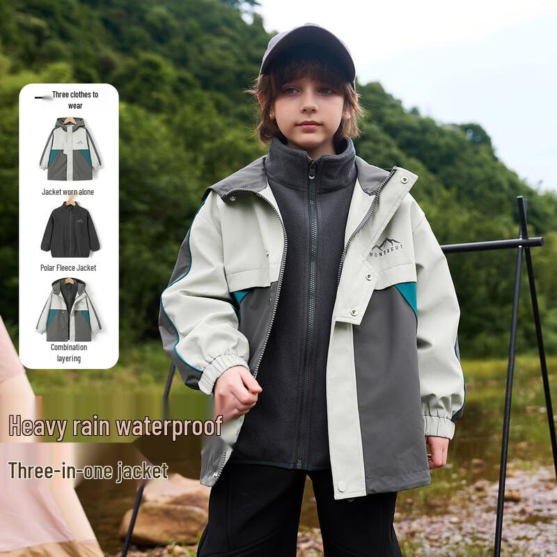 Montagut Boys Thick Hooded Winter Jacket 140