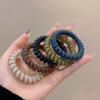 Jelly Color Phone Line Headband Versatile Elastic Hair Bands Bunch Hair Tie  For Women Girls