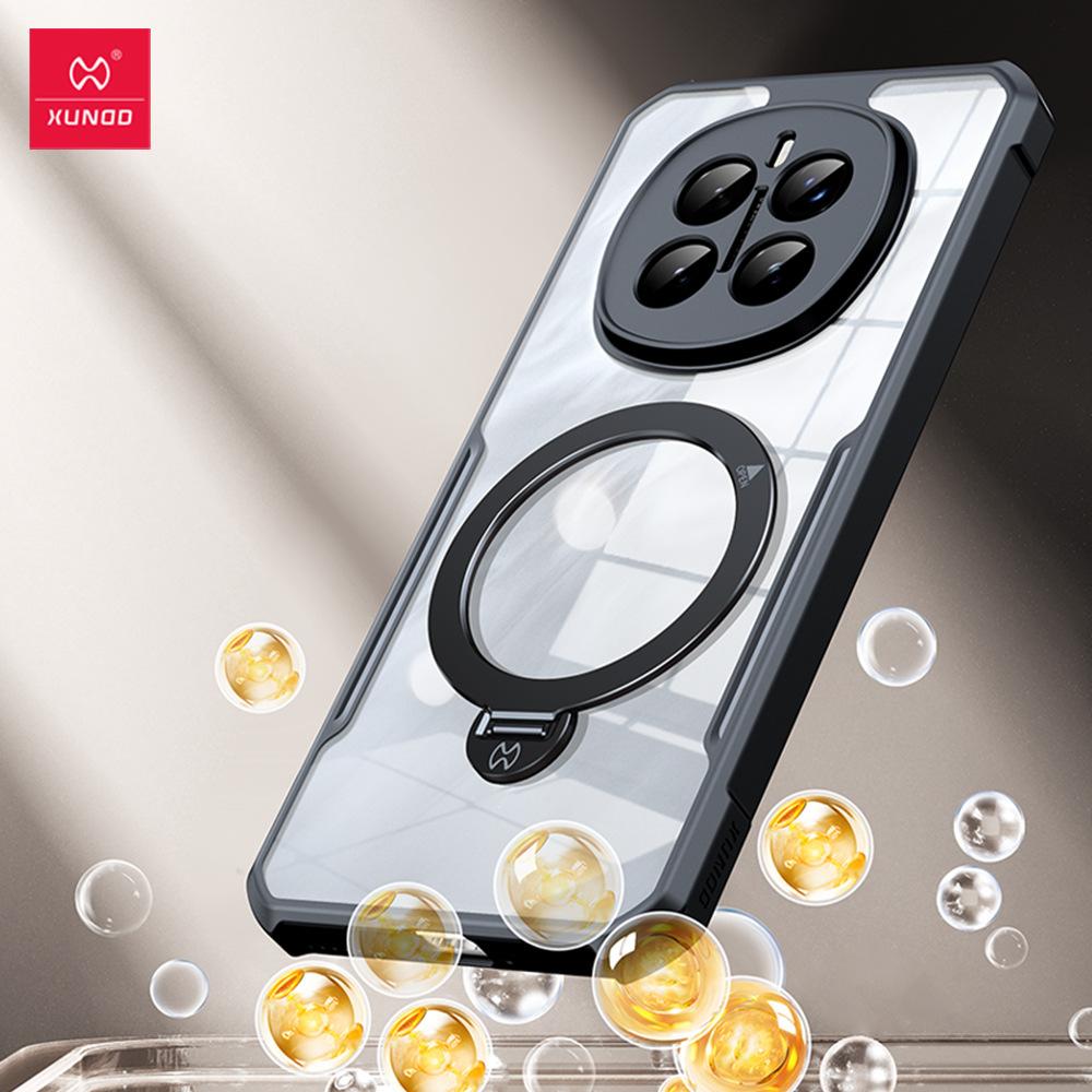 XUNDD For Honor Magic7 Magic 7 Pro Case Luxury Casing Airbag Shockproof Bumper Protective Phone Cover With Rotatable Magnetic Holder