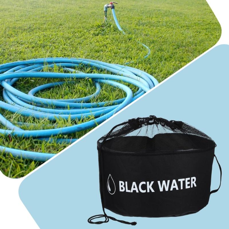 Camper Organizer Tasche für Schläuche Kabel 4 Farbabschnitte Wasserdicht Oberes Netzfach Camper Aufbewahrungslösung