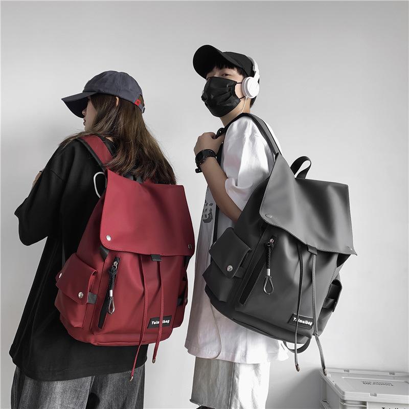 Trendy and Cool Men's and Women's Backpacks, Anti-splashing Locomotive, Large Capacity, Large Cover, Student Schoolbag, New Backpack.