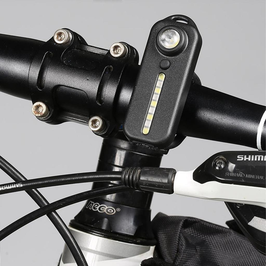 Keychain Mini Led Flashlight 5/modes Bicycle Lamp Bike Light Usb Recharge 5v Dc Versatile Clip Taillights Portable Pocket Safety