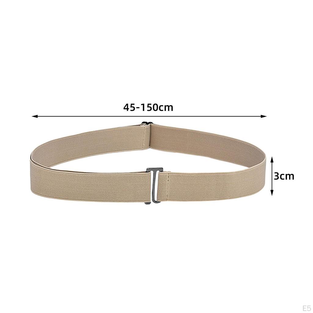 Belt for Women, Invisible Belt, Comfortable Elastic Waistband, Belts with Flat Buckle.