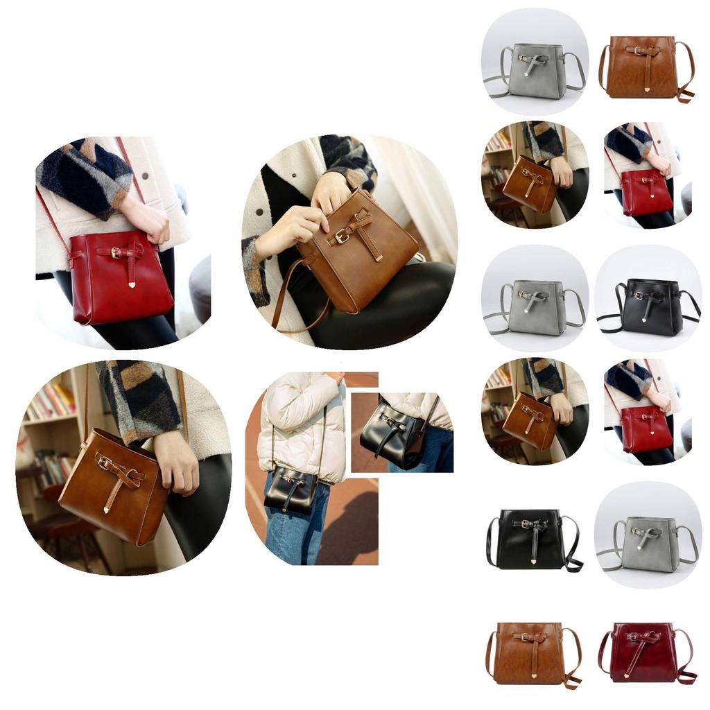 Stylish Red Pu Small Shoulder Bag For Women With Simple Korean Design And Soft Texture