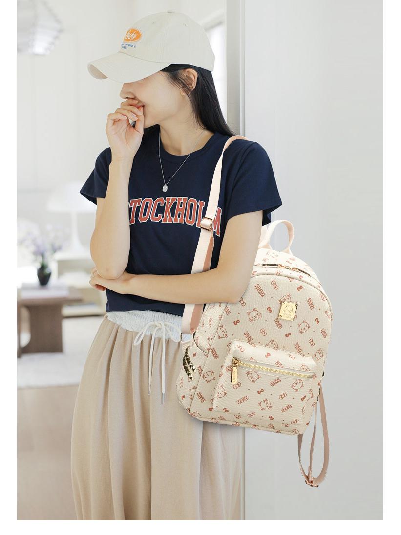 

Korean-Style Fashion Classic Large Capacity Women s Backpack – Versatile, Fresh, and Sweet for Commuting or School. брудно-білий