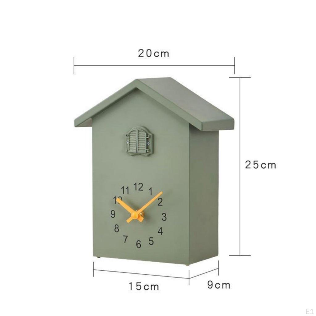 Cuckoo Wall Clock Hourly Chime Pendulum Cute Design for Living Room White
